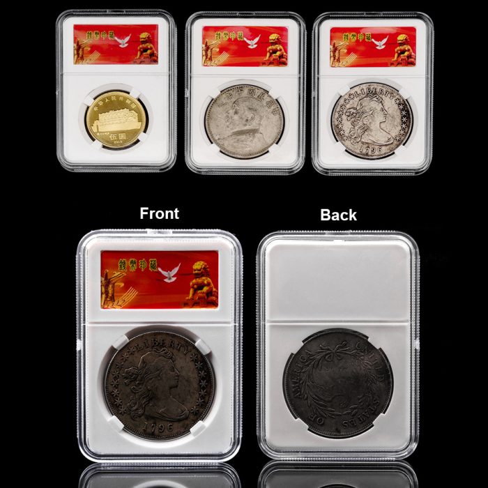 Plastic Coin Slab Display Holder Storage Case for Morgan Peace PCGS NGC Rating Box