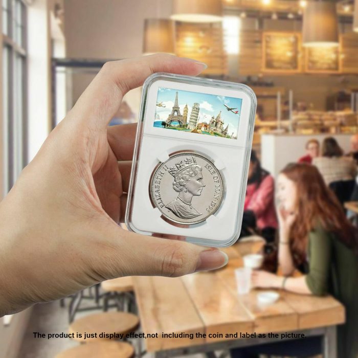 9.5-40MM Acrylic Plastic Coin Slab Display Holder Storage Case Clear Acrylic Cases for Coin Organize and Collection Protector - Image 6