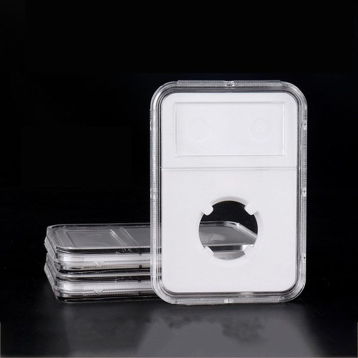 Acrylic Plastic Coin Slab Display Holder Storage Case For PCGS NGC Grating Clear Plastic Coin Cases for Coin Organize and Collection Sealing By Machine