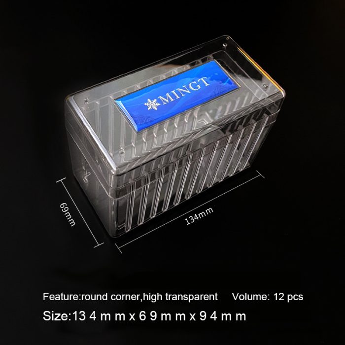 12pcs Slots Transparent Plastic Coin Slab Storage Box Acrylic Collection Box Storage Case Trays for Collectors Office Home Bank Supplies - Image 6