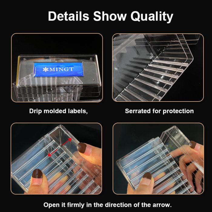 12pcs Slots Transparent Plastic Coin Slab Storage Box Acrylic Collection Box Storage Case Trays for Collectors Office Home Bank Supplies - Image 7