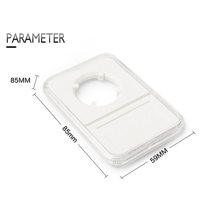 10-Pack High Transparent Plastic Coin Slab Display Storage Case for Morgan, IKE Silver 14-40mm Dollar Coin Holder Case Notch Design