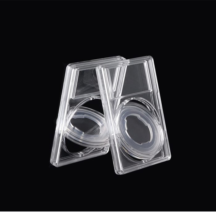 Rotatable Premium Acrylic Coin Slab Holder with 14- 40mm Translucent Ring for US Dollars Protection - Image 4