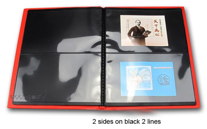 PCCB Stamp Collecting Album, Heat-pressing 2 Rows Inserts Stamp Banknote Book for Collectors 10 Sheets Stamp Booklet - Image 3