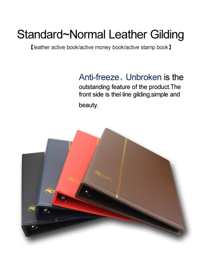 Standard Stamp Paper Money Flip Booklet Faux Leather Cover Stamp Album-Dimension 320 x 255MM - Image 3