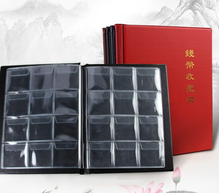120 Pockets Coin Booklet – Cheap Coin Collection Holder Album For Collectors With 10 Sheets 45×43 mm Office Wholesales