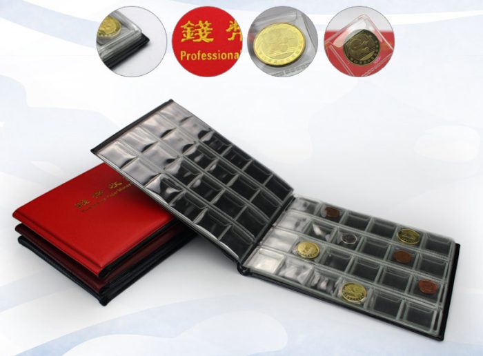 240 Pockets Coins Collection Book for Collector, Fireproof Coin Collection Holder, Coin Collection Organizer Storage Pocket Case Album 30 x 27mm - Image 3