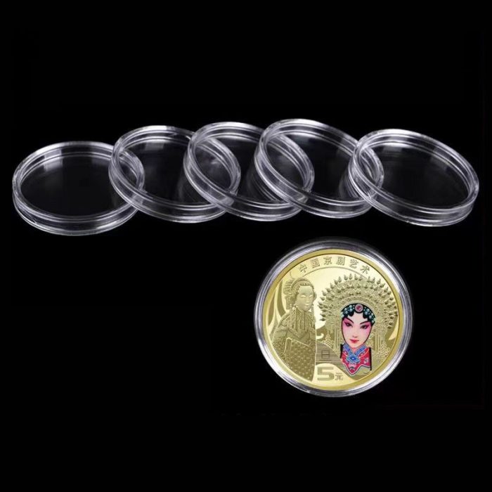 100pcs/pack 30mm Coin Capsules Holder Plastic Coin Capsules Bulk for Clear Plastic Coin Collection Box - Image 3