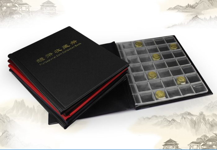 350 Pockets Coin Album – Coin Collection Holder Book For Collectors With 10 Sheets 35 x 30 mm Office Supplies