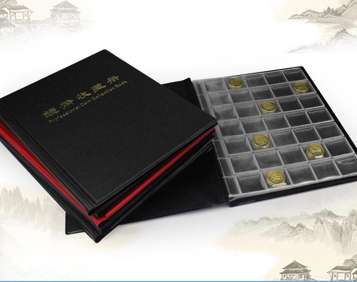 350 Pockets Coin Album – Coin Collection Holder Book For Collectors With 10 Sheets 35 x 30 mm Office Supplies