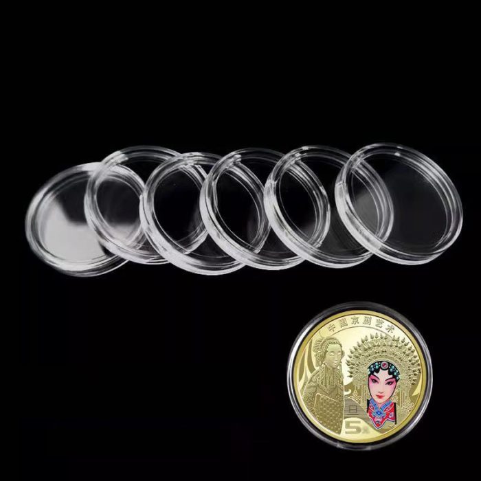 100pcs/pack 30mm Coin Capsules Holder Plastic Coin Capsules Bulk for Clear Plastic Coin Collection Box - Image 4