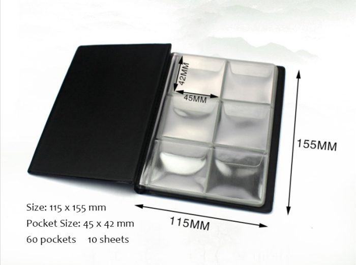 60 Pockets Coin Book – Coin Collection Holder Album For Collectors With 10 Sheets 45×42 mm Office Supplies - Image 2