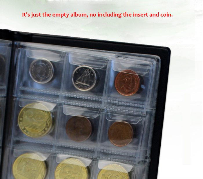 120 Pockets Coin Album - Coin Collecting Book With 10 Sheets 30x27 mm Coins Binder Booklet Grid Holder - Image 3