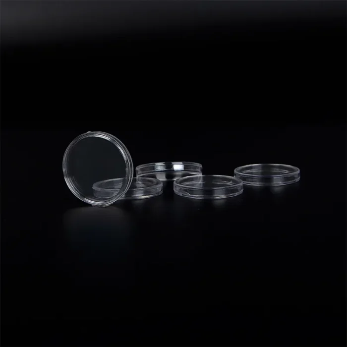100pcs/pack 27mm Transparent Coin Box Holder Coin Acrylic Capsule for Coin Collecting - Image 4