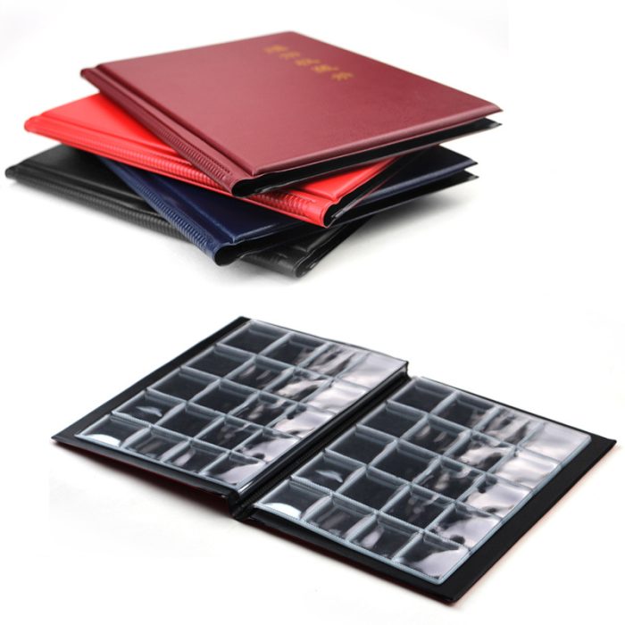 200 Pockets Coin Book – Leather Cover Coin Collection Album For Collectors With 10 Sheets 33 x 33 mm Retailer - Image 4