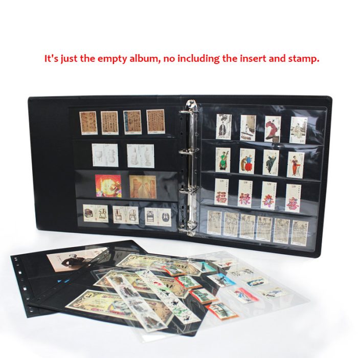 Widen Stamp Paper Money Flip Book Faux Leather Cover Stamp Collection Album-Dimension 325 x 305MM - Image 4