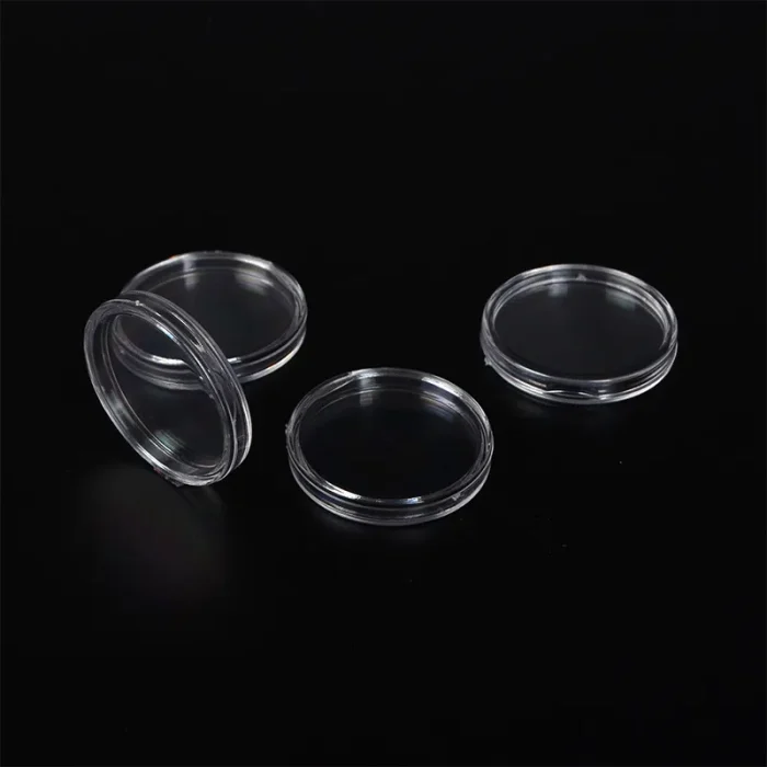 100pcs/pack 27mm Transparent Coin Box Holder Coin Acrylic Capsule for Coin Collecting - Image 3