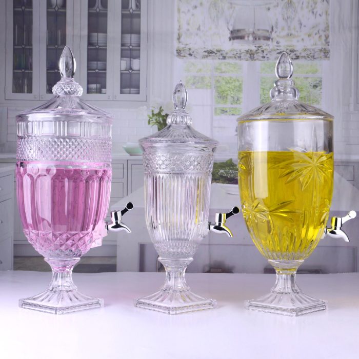 5L Transparent Drink Dispenser With Plastic Tap - Image 5