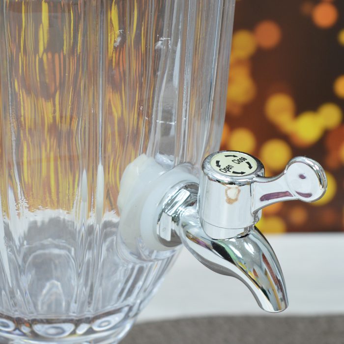 2L 3L 5L Crystal Iced Beverage Dispenser with Spigot | Wedding | Party Bar - Image 5