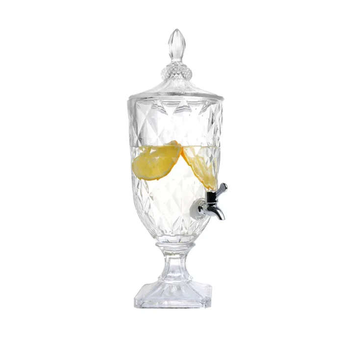 5L Transparent Drink Dispenser With Plastic Tap - Image 8